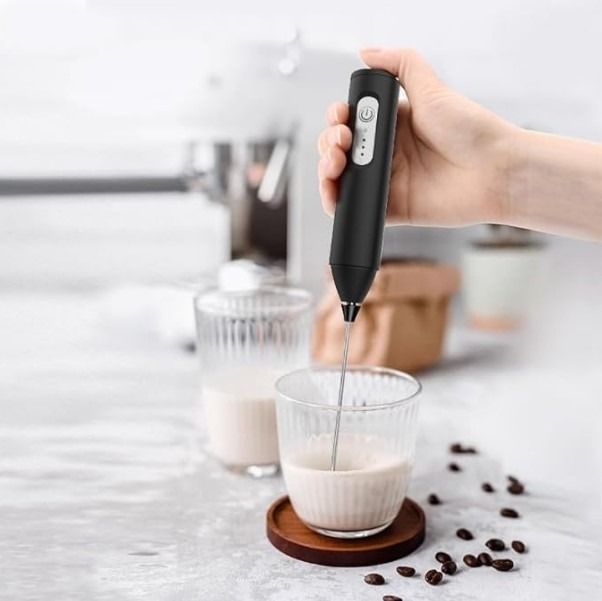 Electric Coffee & Egg Beater | USB Rechargeable | 2‑in‑1 Handheld Mixer | Adjustable Speed Frother & Milk Foamer View Gallery - Pakistan