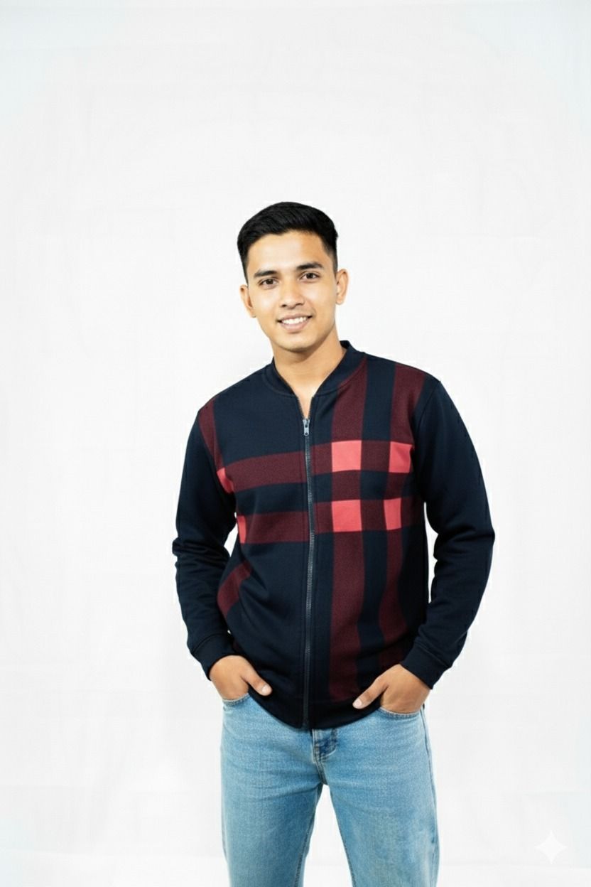 Classic Winter Jacket For Men Zipper Style Stay Warm And Stylish | Comfortable Fleece Material View Gallery - Pakistan
