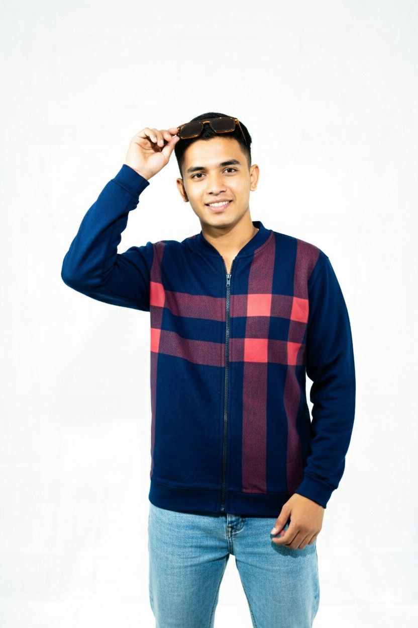 Classic Winter Jacket For Men- Zipper Style, Stay Warm And Stylish- Comfortable Fleece Material View Gallery - Pakistan