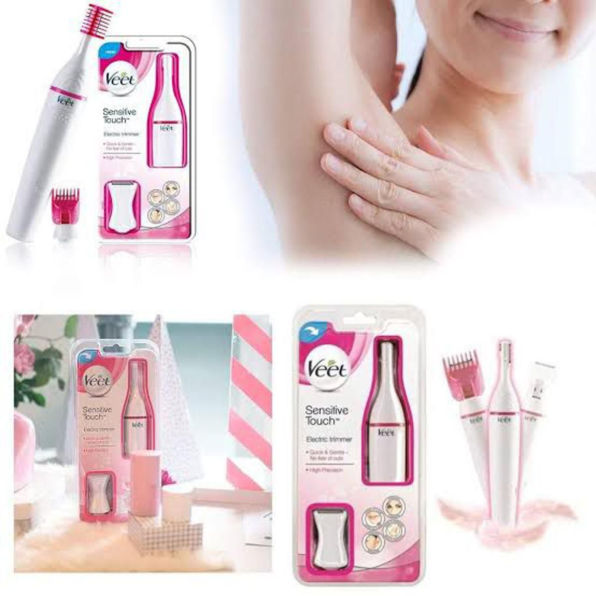 Veet Sensitive Precision Electric Beauty Styler & Trimmer – Waterproof Grooming Kit for Face, Eyebrows, Underarms, and Bikini Line with Interchangeable Heads and Styling Combs View Gallery - Pakistan