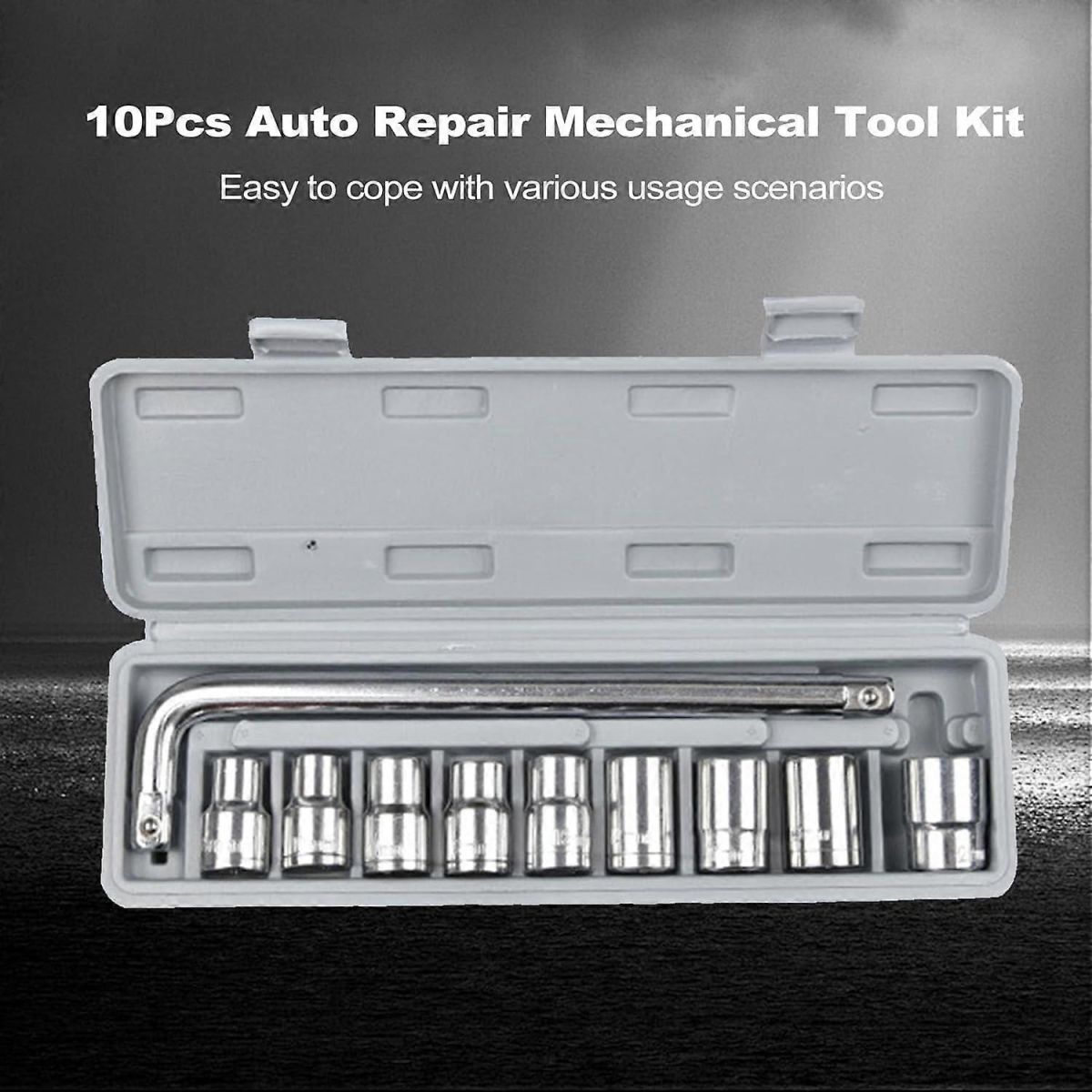 Professional Heavy Duty Socket Wrench Set | 9Pc Tool Kit | 1/2″ Drive | 8‑24mm Metric Sockets + L Wrench View Gallery - Pakistan