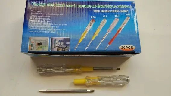 2Pcs Screwdriver Tester Set | Durable, High Quality | Low Voltage | Sharp Tip & Unbreakable Handle View Gallery - Pakistan