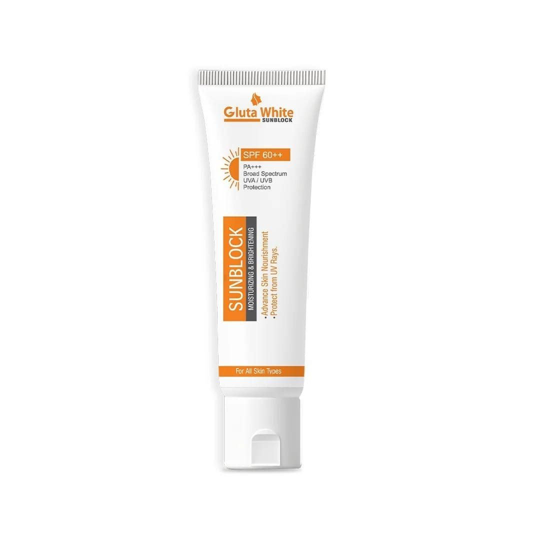 Gluta White Advanced Sunblock SPF 60+ – Broad Spectrum UV Protection View Gallery - Pakistan