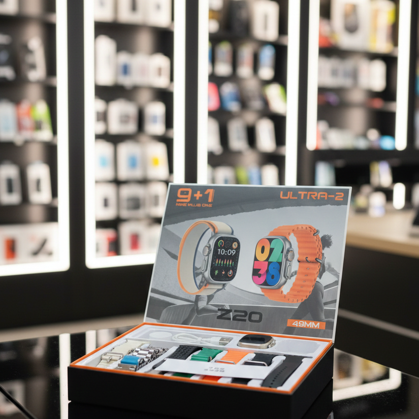 Z20 Ultra 2 Smartwatch | Super HD Display | 7 Straps | Wireless Charging & BT Calling | Newest Model View Gallery - Pakistan