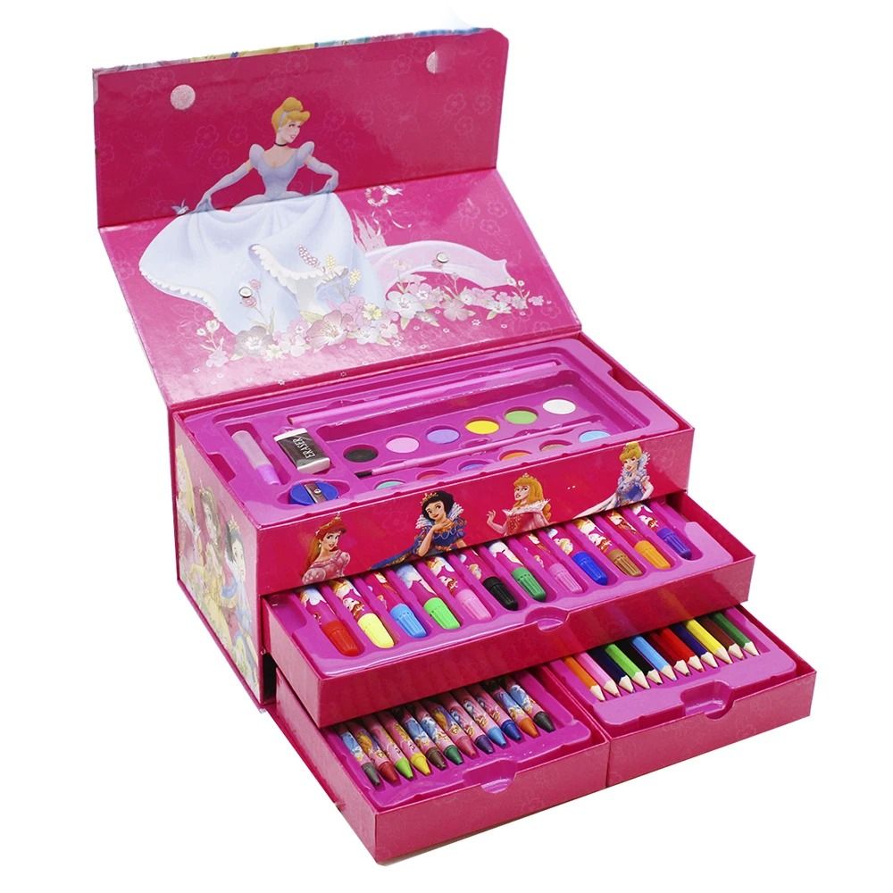 Multi Colour 54 Pieces Kids Art Artist Set In A Box With Drawers Pens Pencils Crayons Paints Providing Creative Designs View Gallery - Pakistan