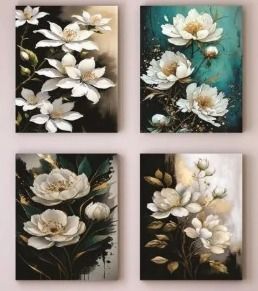 Set Of 4 Wall Art Wooden Phototile Frames For Wall Decor Providing Beautiful Designs View Gallery - Pakistan