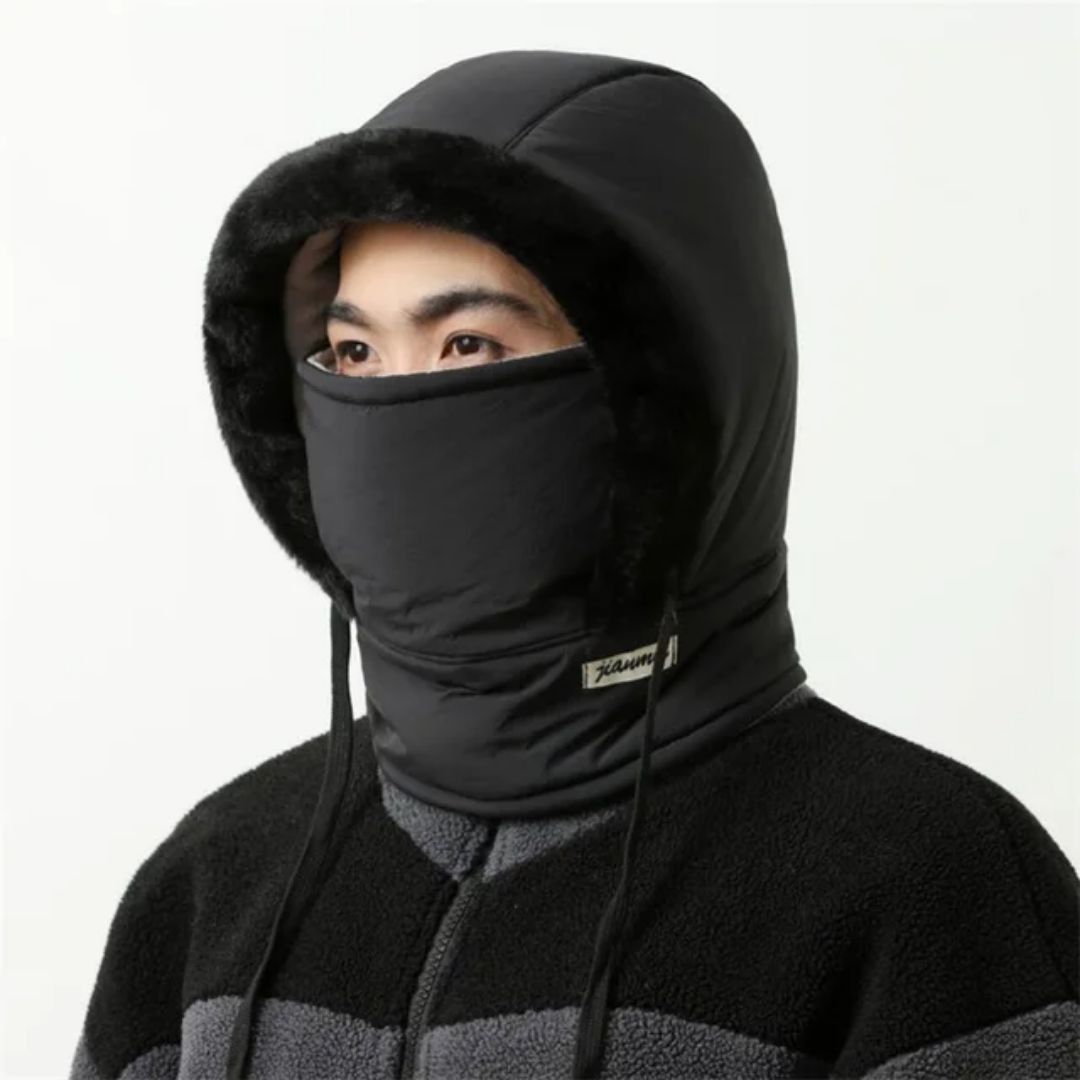 Hoodie Beanie Bonnet Cap Universal Winter Thermal Balaclava Hood with Integrated Face Mask and Windproof Fleece Lining for Extreme Cold Weather Protection ( random colour ) View Gallery - Pakistan