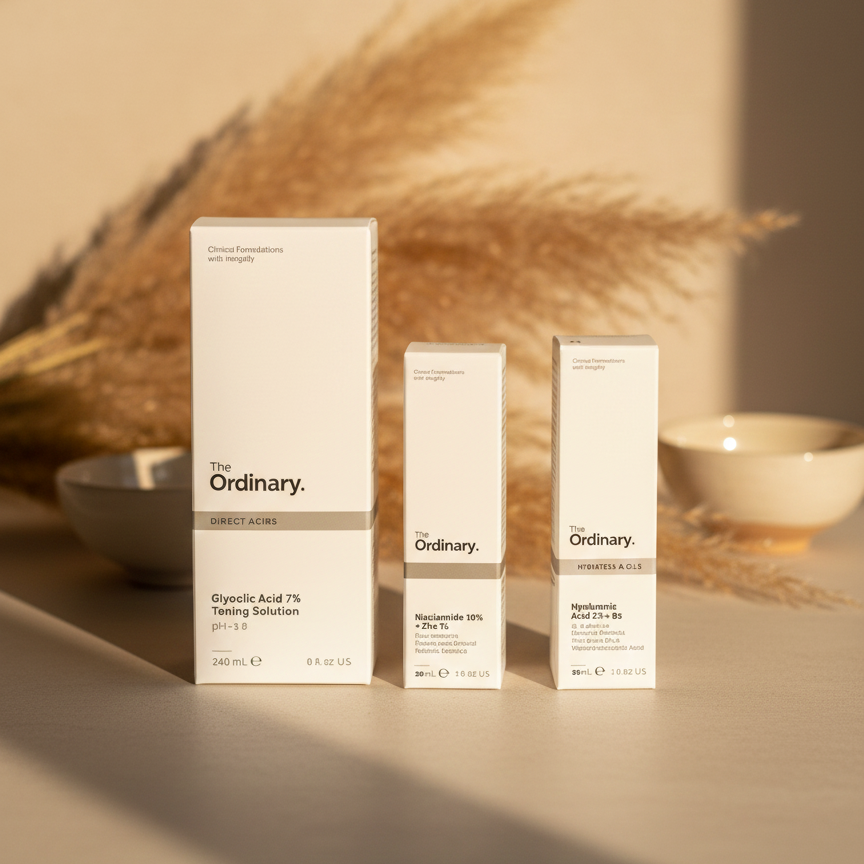 The Ordinary Essentials Collection: Glycolic Acid 7% Toning Solution, Niacinamide 10% + Zinc 1%, and Hyaluronic Acid 2% + B5 Hydration Set View Gallery - Pakistan