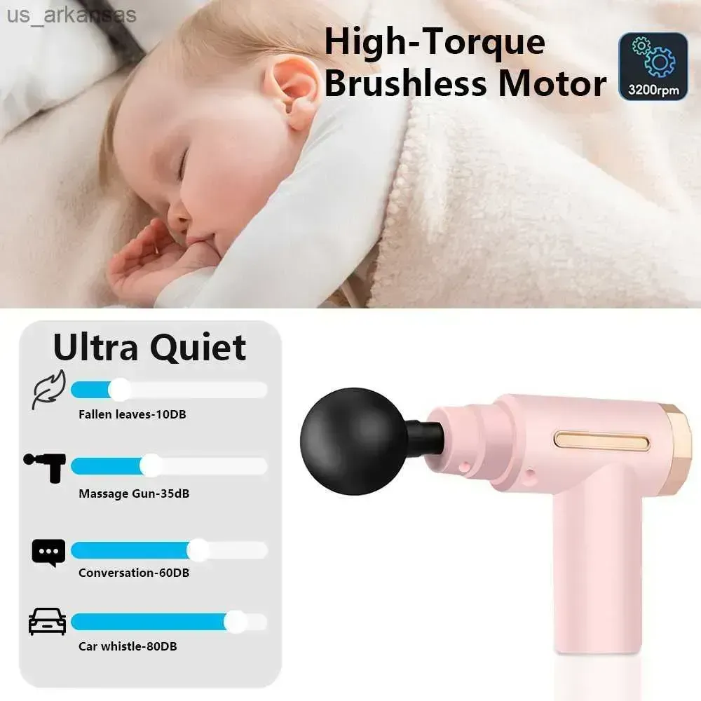 Professional Smart Percussion Massage Gun – High-Intensity Deep Tissue Muscle Massager with 4 Interchangeable Heads for Athletic Recovery & Pain Relief 4 in 1 View Gallery - Pakistan