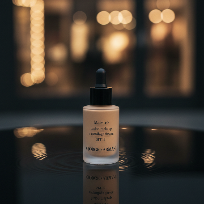 Maestro Fusion Makeup SPF 15 by Giorgio Armani: The Revolutionary Skin-Perfecting Serum Foundation for a Natural, Luminous Glow View Gallery - Pakistan