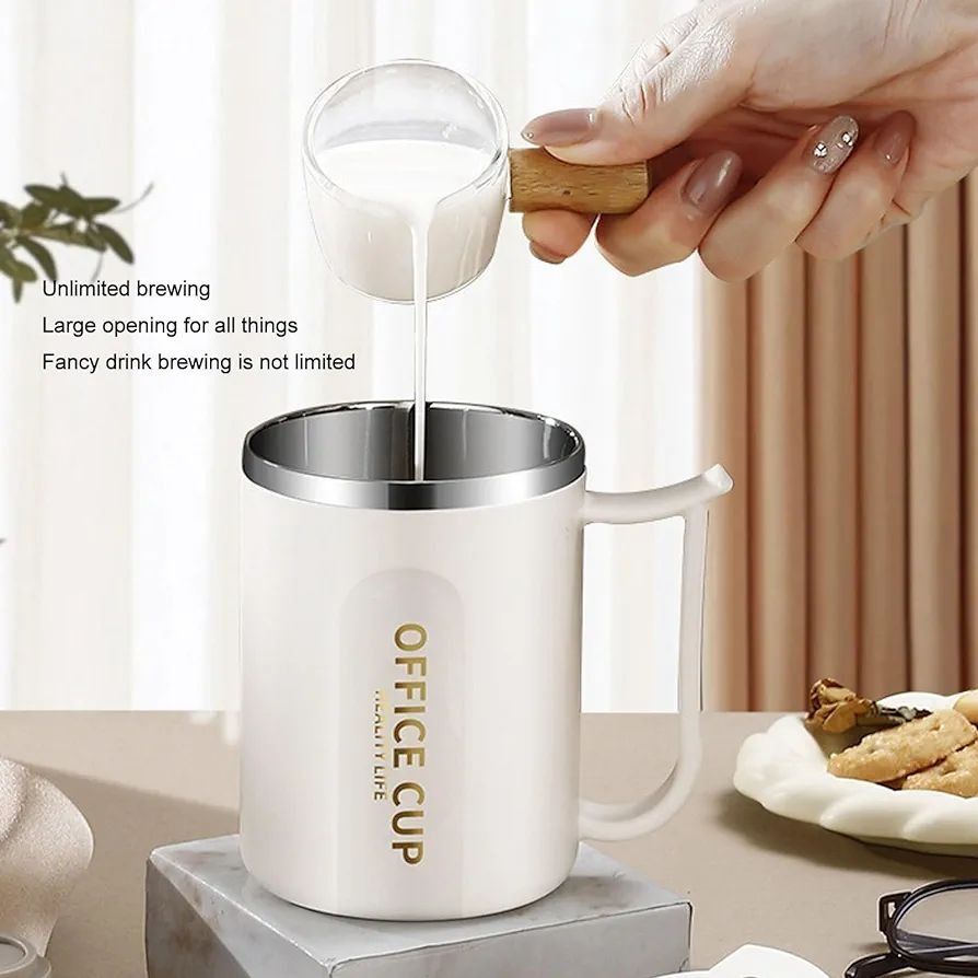 Stainless Steel Coffee Mug | Insulated | Anti‑Slip Bottom | With Spoon | Office & Home Use View Gallery - Pakistan
