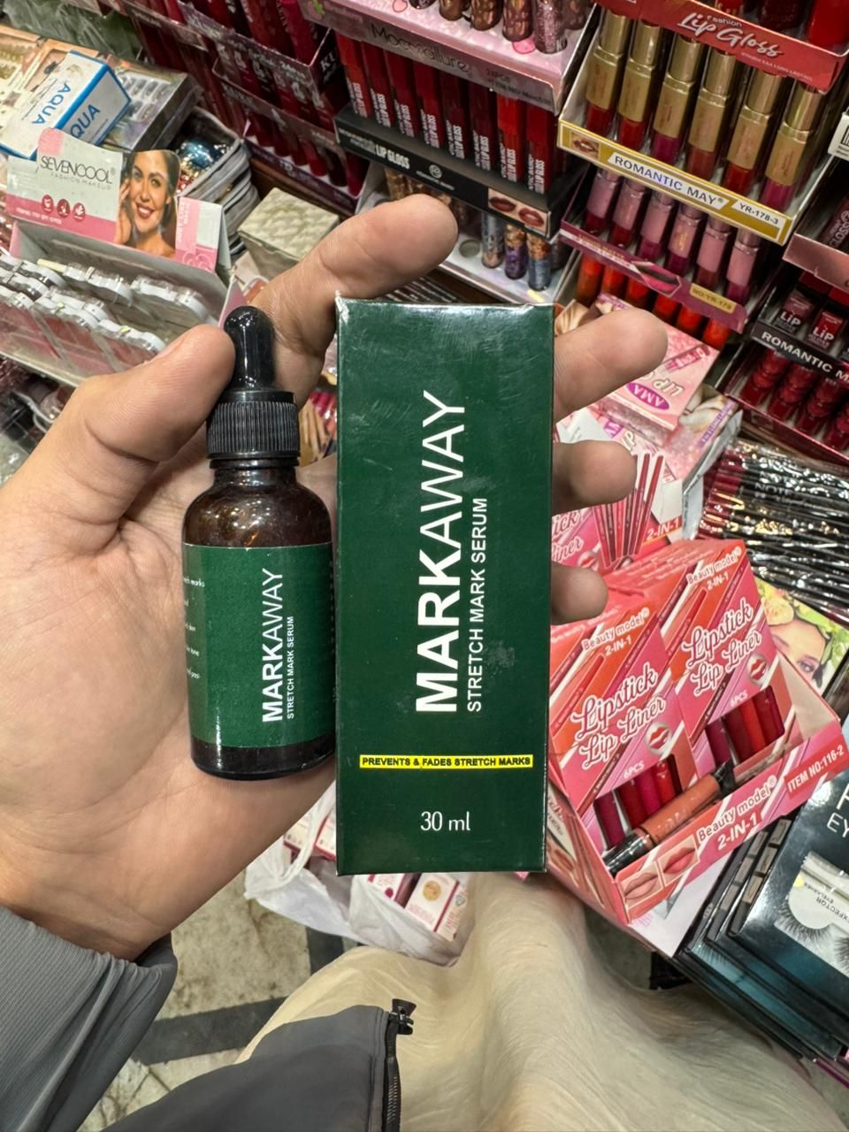 Markaway Advanced Stretch Mark Serum – Clinic-Tested Formula for Prevention & Fading | Retinol, Hydroquinone, & AHA/BHA-Free View Gallery - Pakistan