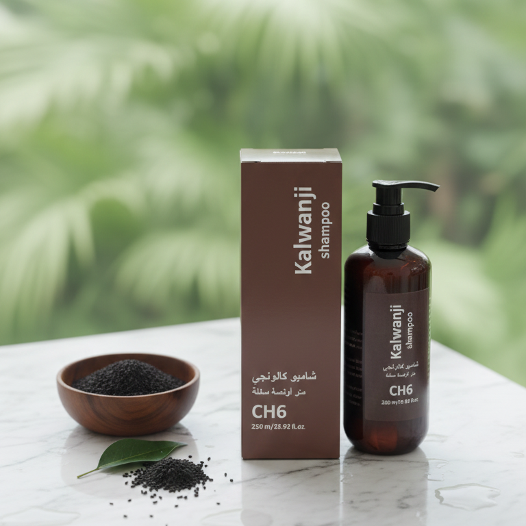 Organic Kalwanji Shampoo CH6 Herbal Black Seed Hair Cleanser Providing Natural Care Gentle Formula - 250ML View Gallery - Pakistan