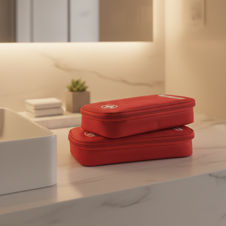 Compact Multi-Purpose First Aid & Emergency Travel Pouch Set View Gallery - Pakistan