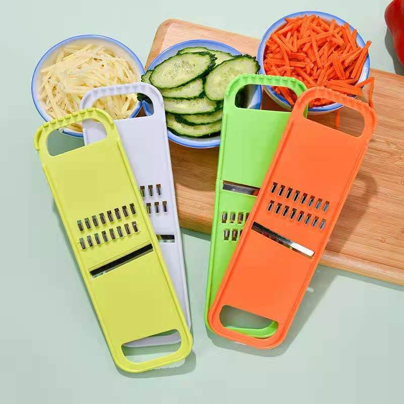 Handheld Stainless Steel Vegetable Mandoline Slicer and Julienne Grater Set for Efficient Kitchen Food Preparation and Creative Garnishing View Gallery - Pakistan