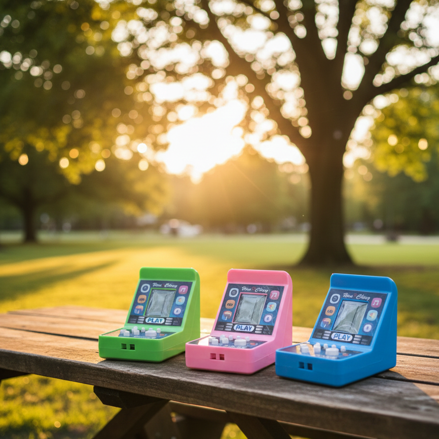 Han Cheng Cube Game Console Mini Portable Electronic Game Console Providing Fun Entertainment (Random Color)