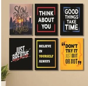 Set Of 6 Wall Art Wooden Phototile Frames For Wall Decor Providing Elegant Spiritual Designs View Gallery - Pakistan