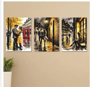 Set Of 3 Wall Art Wooden Phototile Frames For Wall Decor Providing Beautiful Spiritual Designs