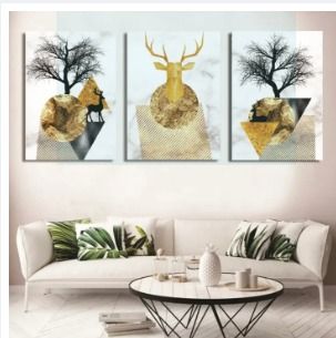 Set of 3 Wooden Photo Tile Wall Art Frames (8×11 Inches) – Premium MDF Spiritual Wall Décor with Easy Stick Back View Gallery - Pakistan