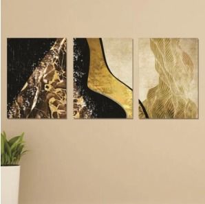 Set of 3 Wooden Photo Tile Wall Art Frames (8×11 Inches) – Premium MDF Spiritual Wall Décor with Easy Stick Back View Gallery - Pakistan