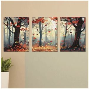 Set of 3 Wooden Wall Art Photo Tile Frames (8×11 Inches) – Spiritual Wall Décor for Home & Office View Gallery - Pakistan