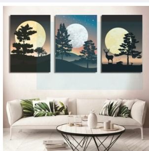 Set of 3 Wall Art Wooden Phototile Frames for Wall Decor View Gallery - Pakistan