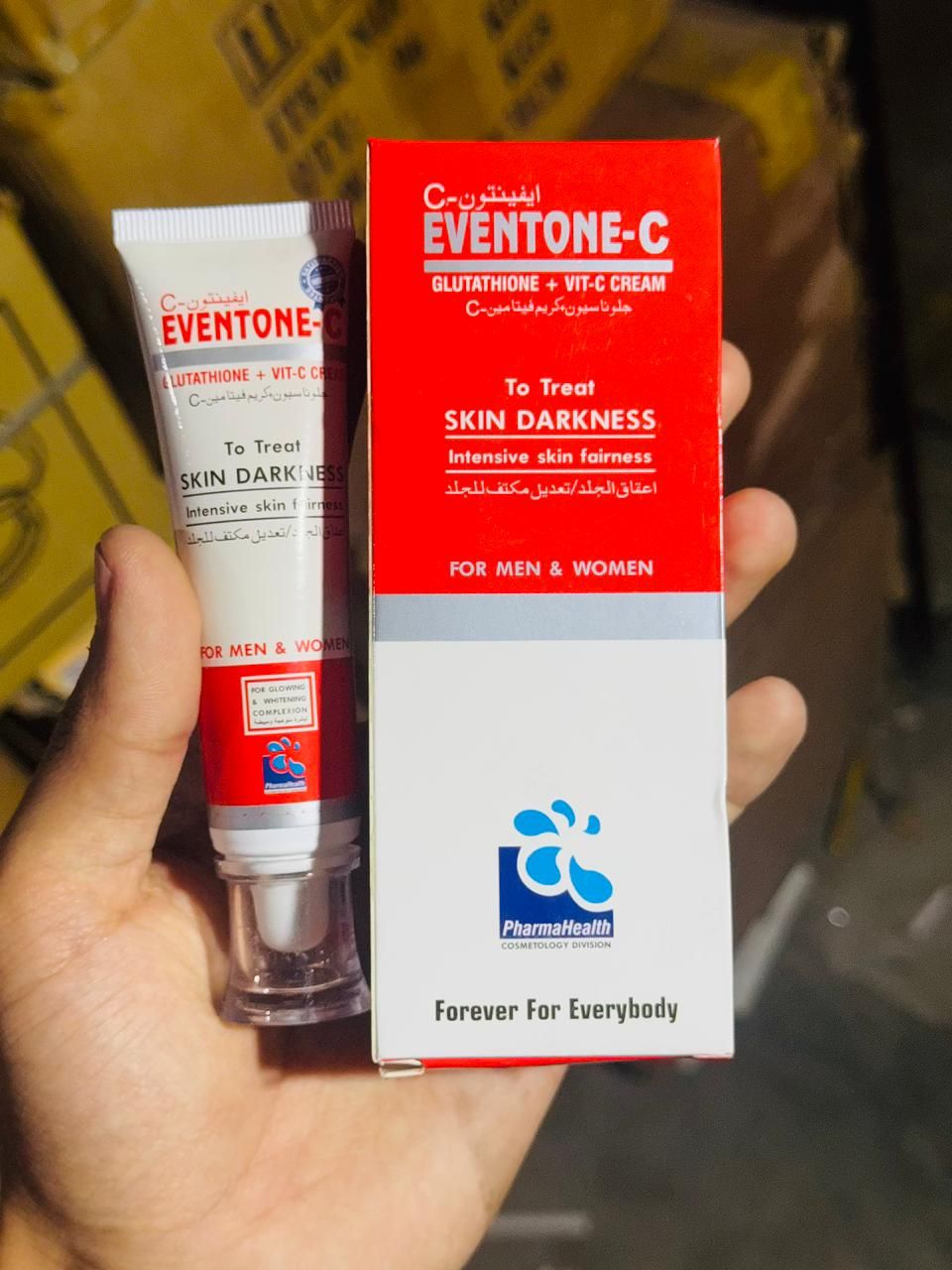 Eventone‑C Cream | L‑Glutathione + Vitamin C | 10 g | Treats Skin Darkness & Pigmentation View Gallery - Pakistan
