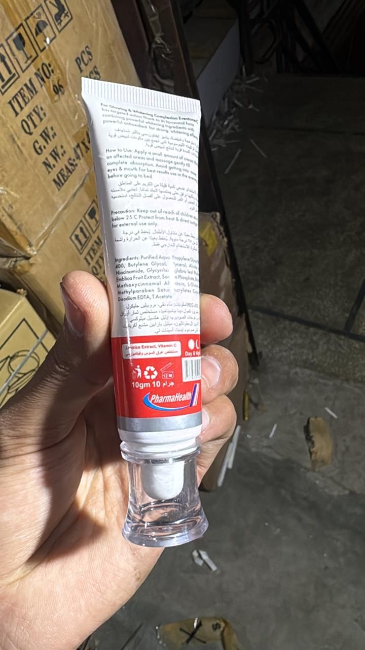 Eventone‑C Cream | L‑Glutathione + Vitamin C | 10 g | Treats Skin Darkness & Pigmentation View Gallery - Pakistan