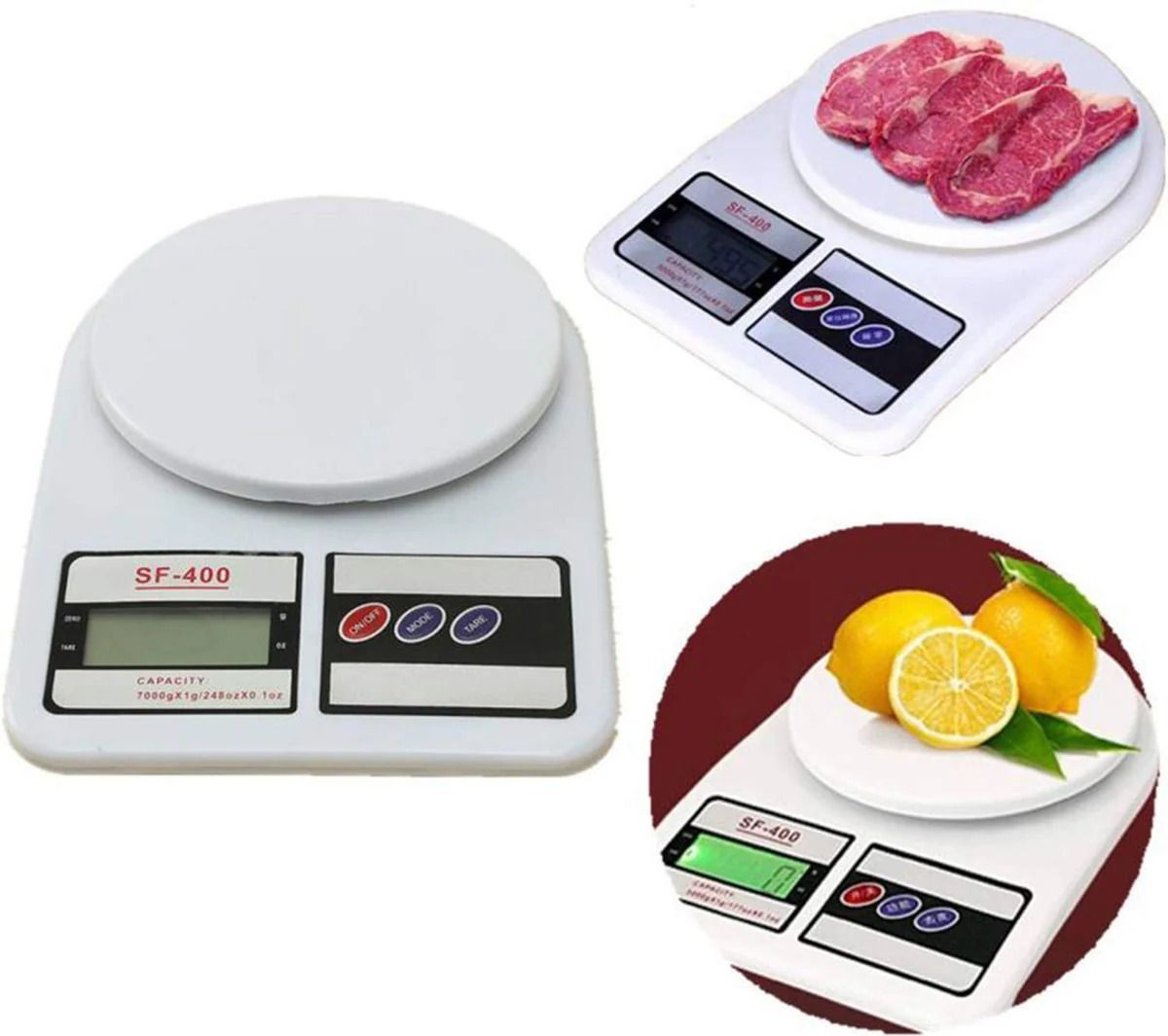 Digital Kitchen Weight Scale | 10 kg Capacity | Measures in g & oz | Without LED View Gallery - Pakistan