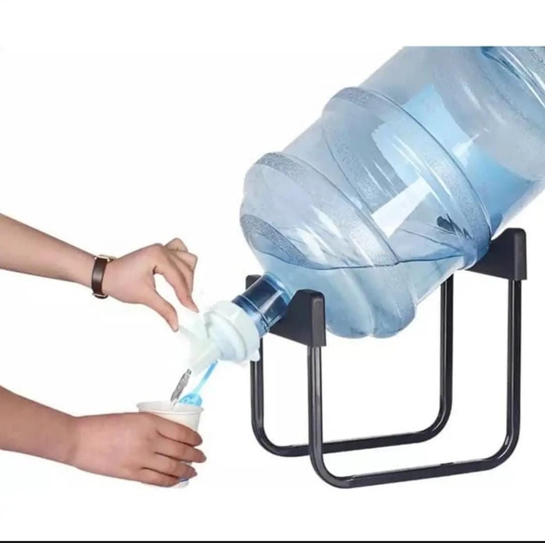 High‑Quality Water Bottle Stand | Metal Rack Dispenser | Durable & Stable Holder for Home & Office | 19 Ltr bottle stand with nozzle View Gallery - Pakistan