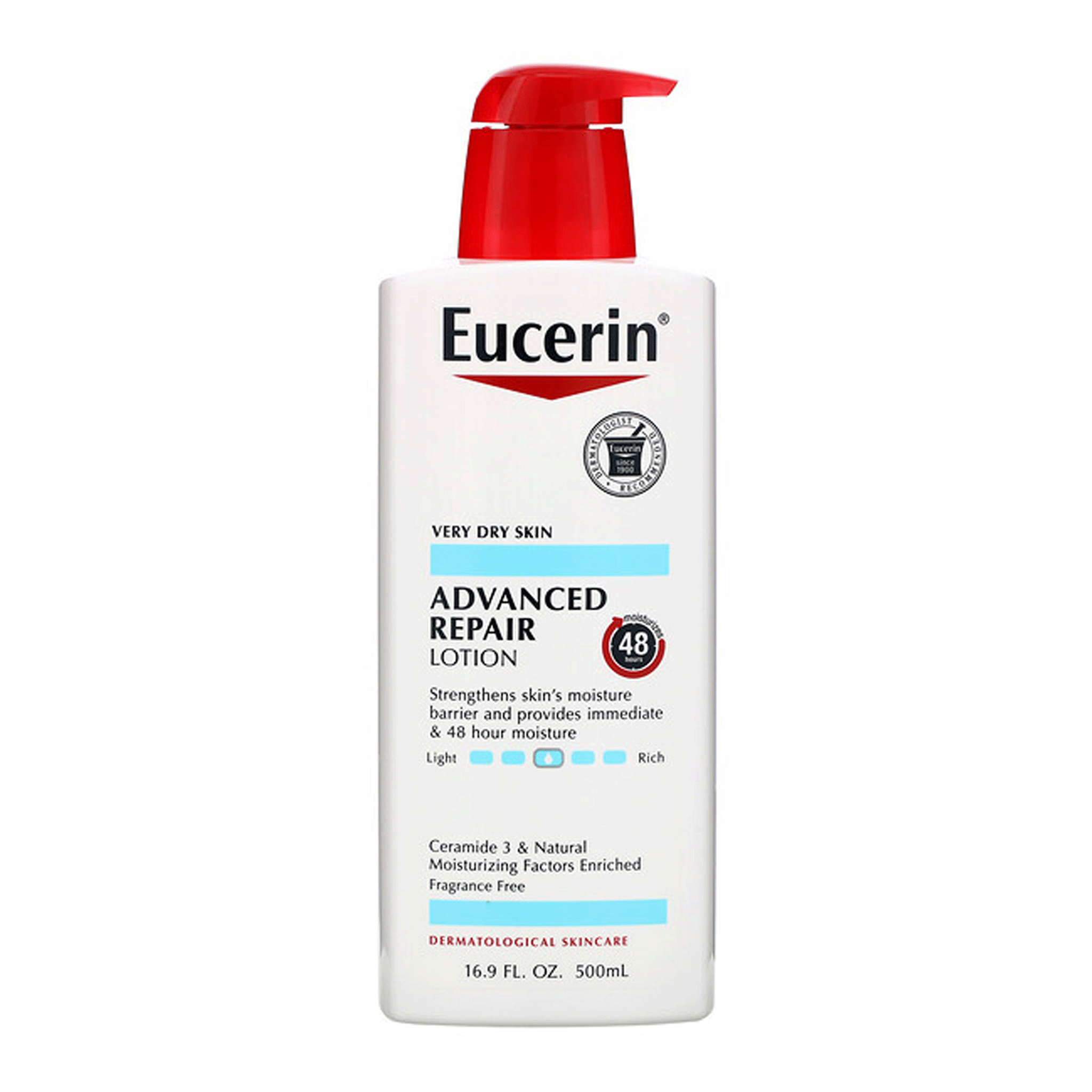 Eucerin Advanced Repair Lotion For Very Dry Skin Providing Hydrating Care  Everyday Skincare Support - 500ML