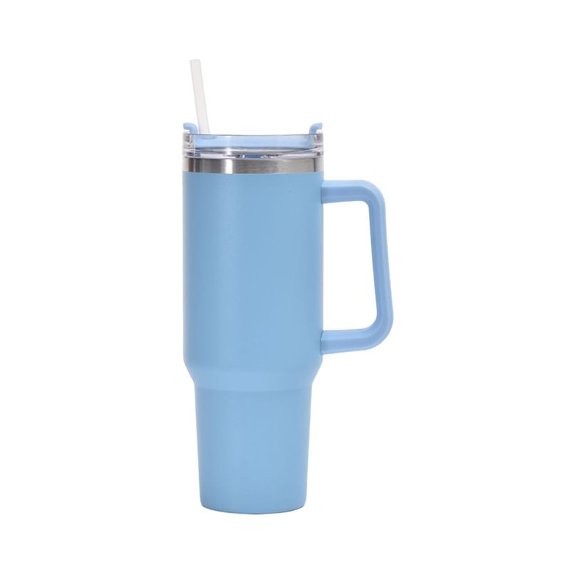 Insulated Stainless Steel Tumbler with Handle and Straw (40oz) View Gallery - Pakistan