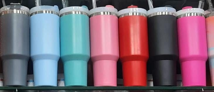 Insulated Stainless Steel Tumbler with Handle and Straw (40oz) View Gallery - Pakistan