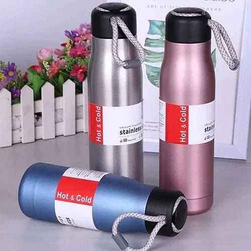 Premium Vacuum Insulated Stainless Steel Sport Bottle 500ml ( RANDOM COLOUR )
