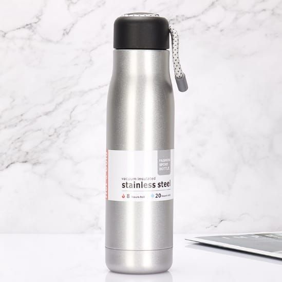 Premium Vacuum Insulated Stainless Steel Sport Bottle 500ml ( RANDOM COLOUR ) View Gallery - Pakistan