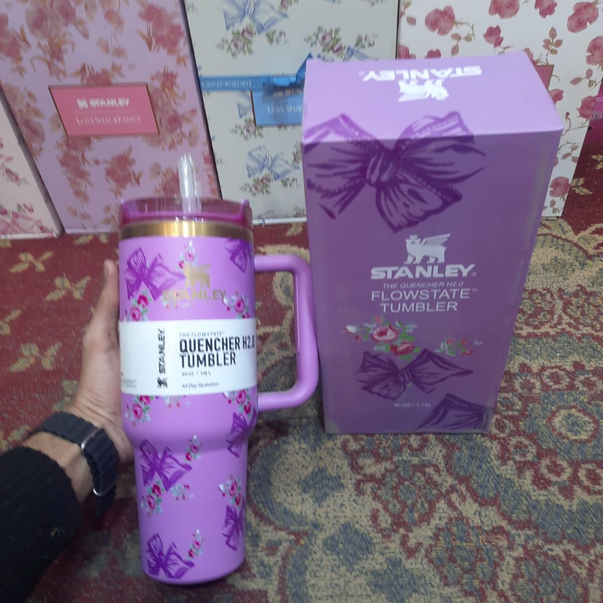 40 Oz Stanley X Coquette Tumbler Providing Durable Quality Comfortable Use Everyday Hydration Support - 1.18 Liter View Gallery - Pakistan