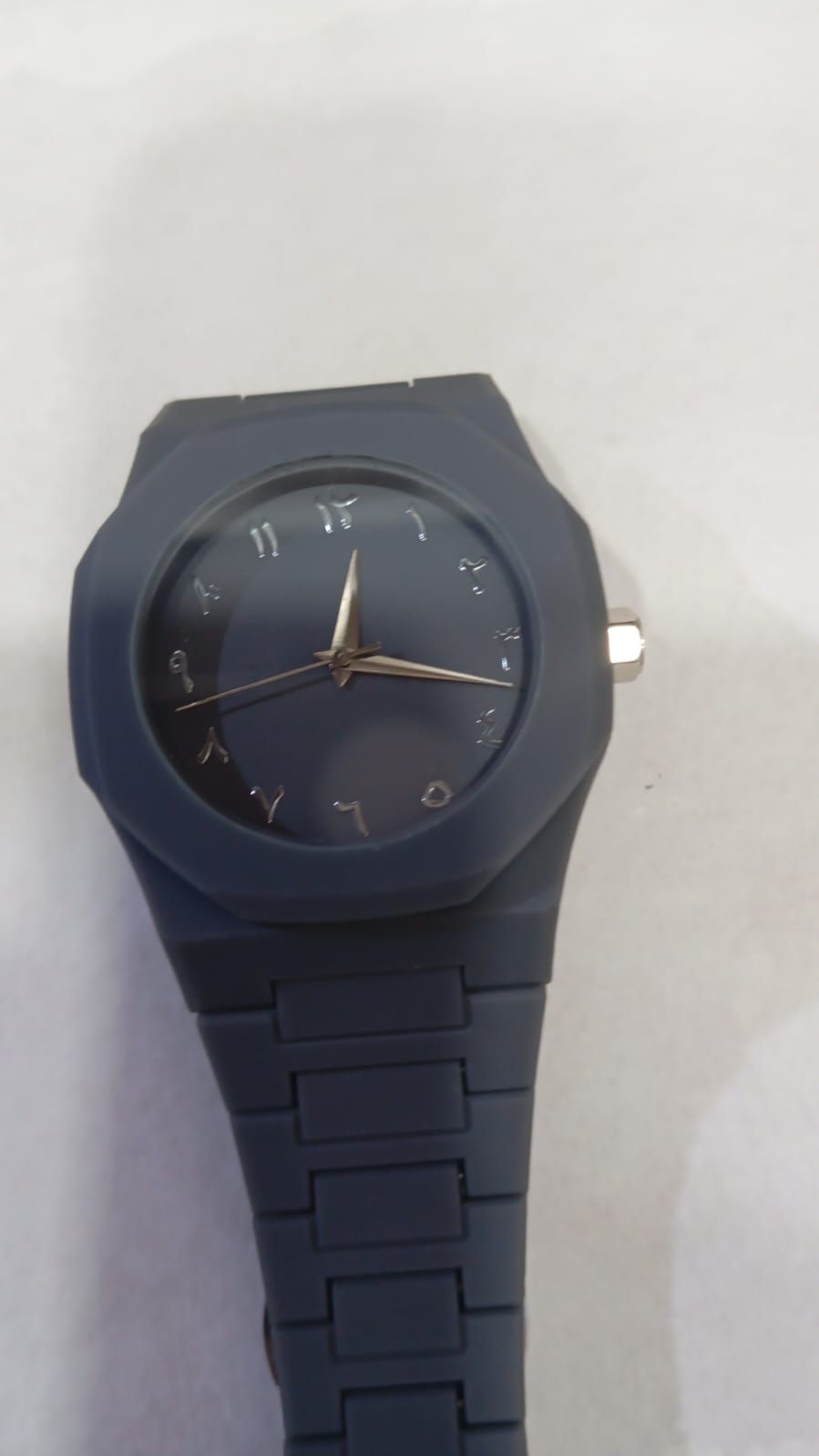 The Noir Eastern Minimalist – Matte Black Octagonal Timepiece ( without box) View Gallery - Pakistan