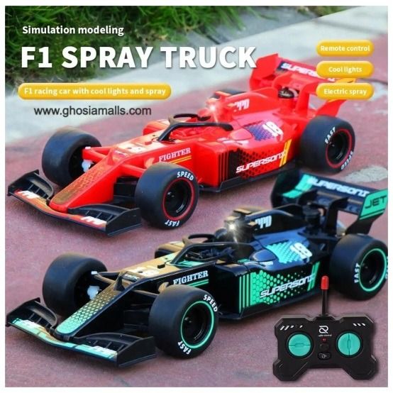 F1 Equation High-Speed RC Racing Car with Mist Spray Exhaust and LED Lights View Gallery - Pakistan