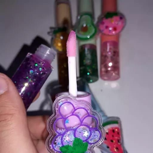 2 In 1 Flavored Fruit Lip Balm Plus Lip Oil Providing Smooth Application Gentle Care - Multicolor View Gallery - Pakistan