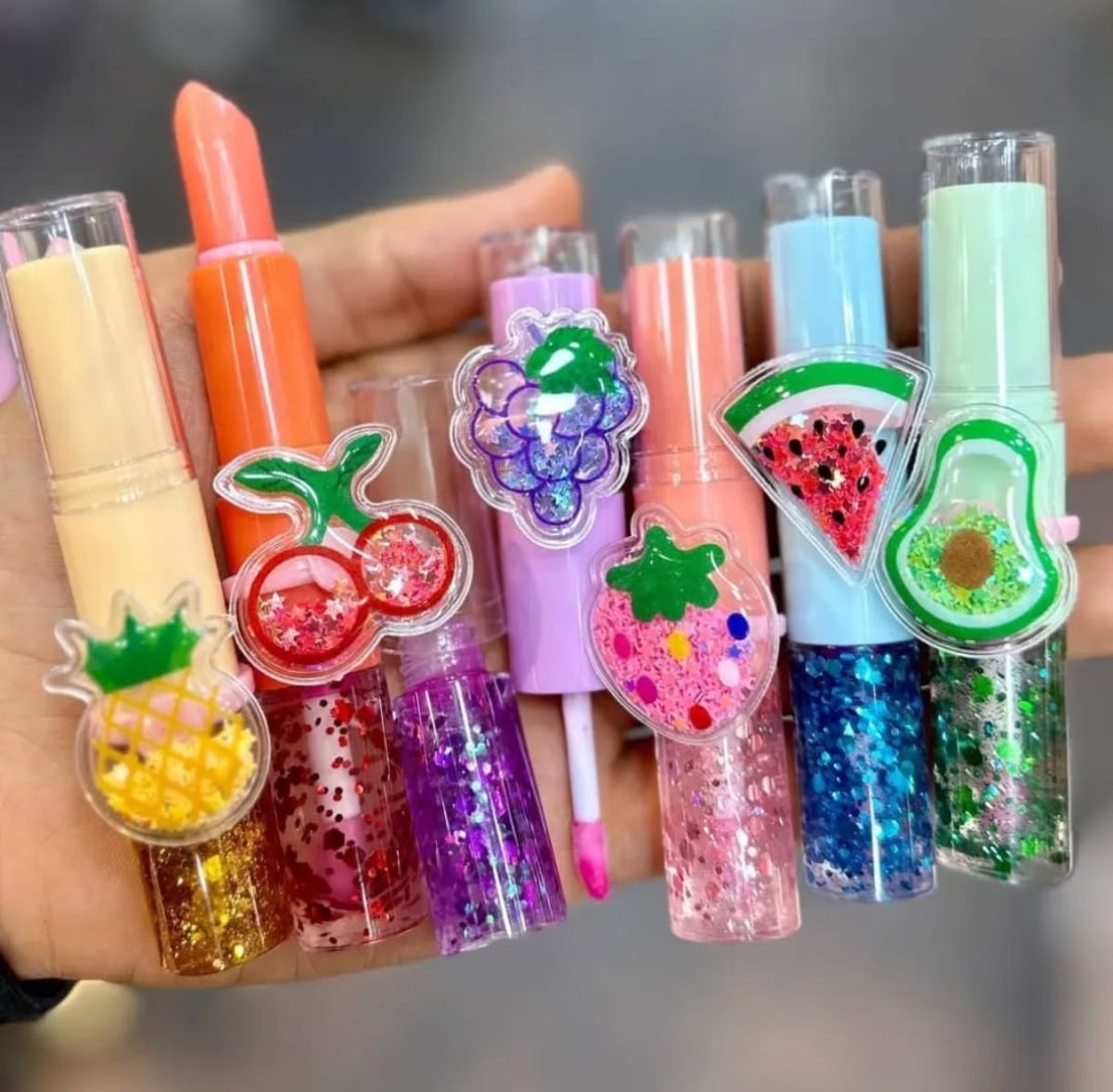 2 In 1 Flavored Fruit Lip Balm Plus Lip Oil Providing Smooth Application Gentle Care - Multicolor View Gallery - Pakistan