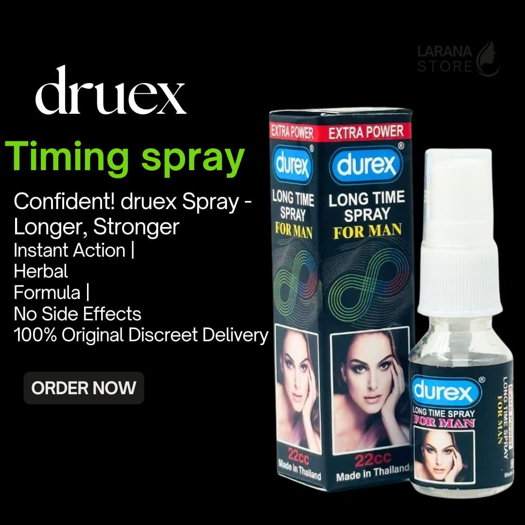 Druex Timing Spray | Long-Lasting Performance Support | Waterproof Formula | Pack of 1 (22g) View Gallery - Pakistan