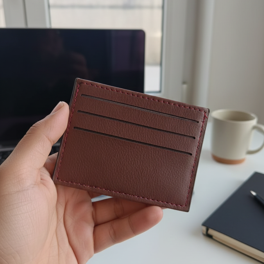 Pu Leather Vip Card Holder Wallet Providing Durable Quality Comfortable Use Practical Organization - Black View Gallery - Pakistan