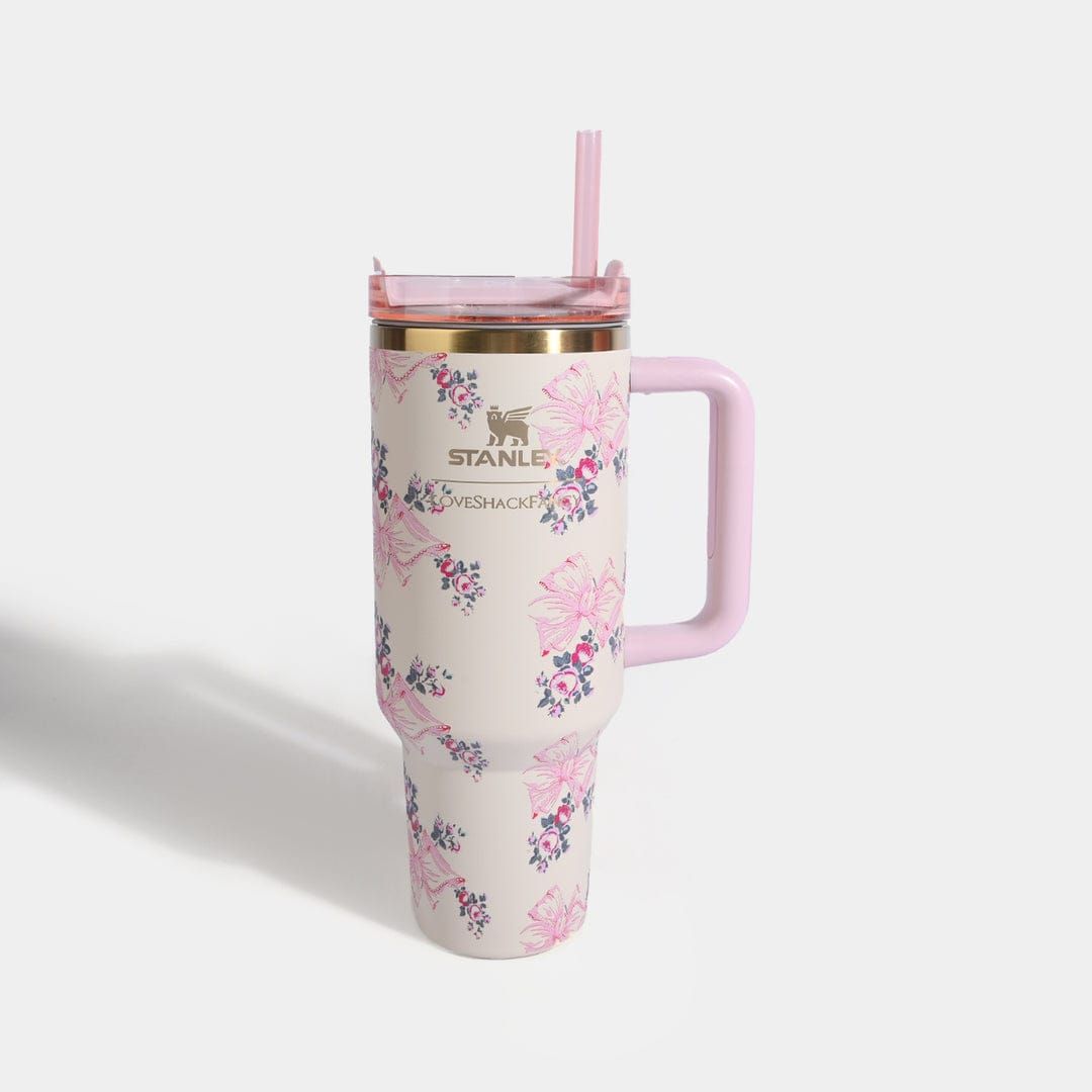 Stanley Pastel Edition Tumbler | Elegant Floral Design | Large Capacity (Random Color) View Gallery - Pakistan