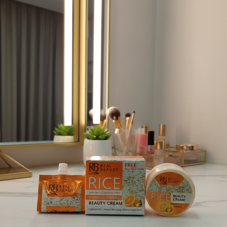 RB Rice Beauty Cream | Free Face Wash Included | Brightening & Nourishing Skincare View Gallery - Pakistan