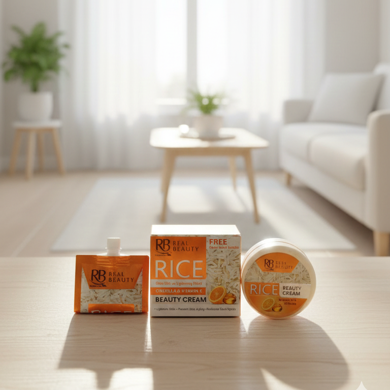 RB Rice Beauty Cream | Free Face Wash Included | Brightening & Nourishing Skincare View Gallery - Pakistan