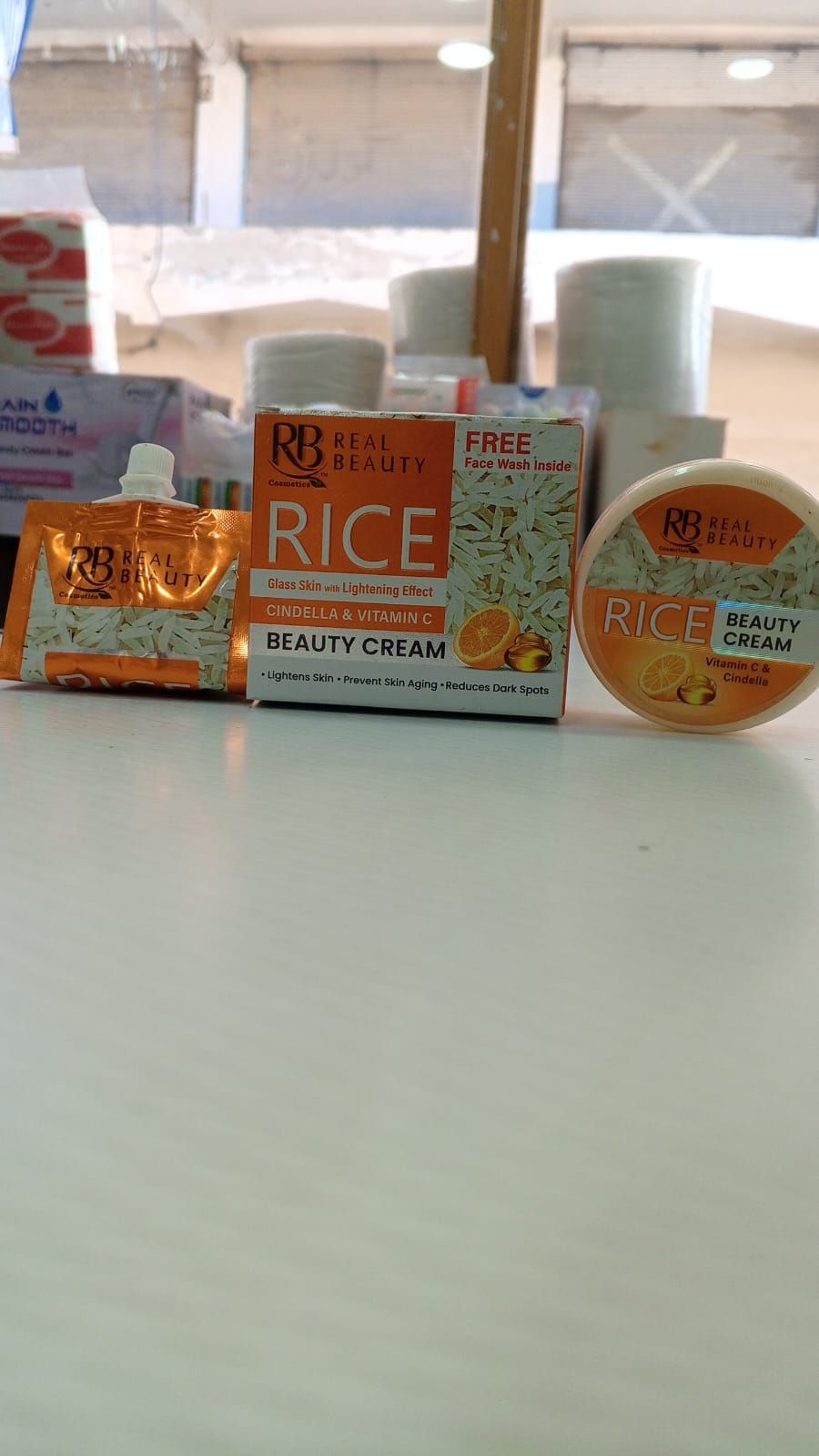 RB Rice Beauty Cream | Free Face Wash Included | Brightening & Nourishing Skincare View Gallery - Pakistan