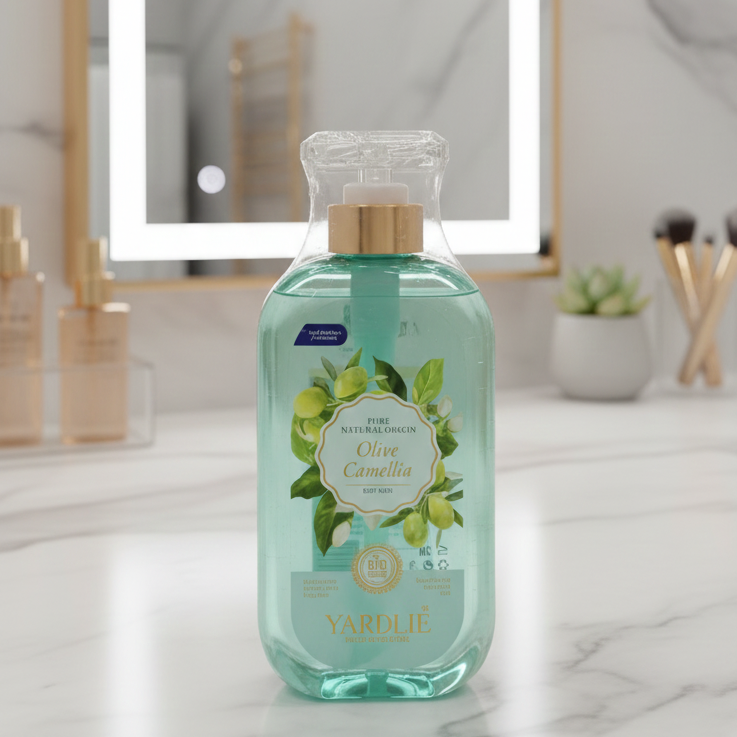 Yardlie Body Wash | Olive & Camellia | Bio‑Organic | 500 ml | Gentle Cleansing & Nourishing Care View Gallery - Pakistan