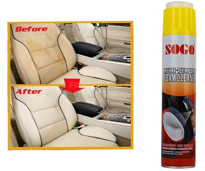 Sogo Multi-Purpose Foam Cleaner (650ml) – High-Performance Deep Cleaning Agent for Automotive Interiors, Home Upholstery, and Multi-Surface Care View Gallery - Pakistan