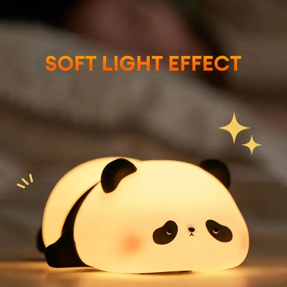 Cute Panda Night Light Silicone Soft Lamp Portable And Child Safe Bedside Light  Reliable Performance And Everyday Lighting Support View Gallery - Pakistan
