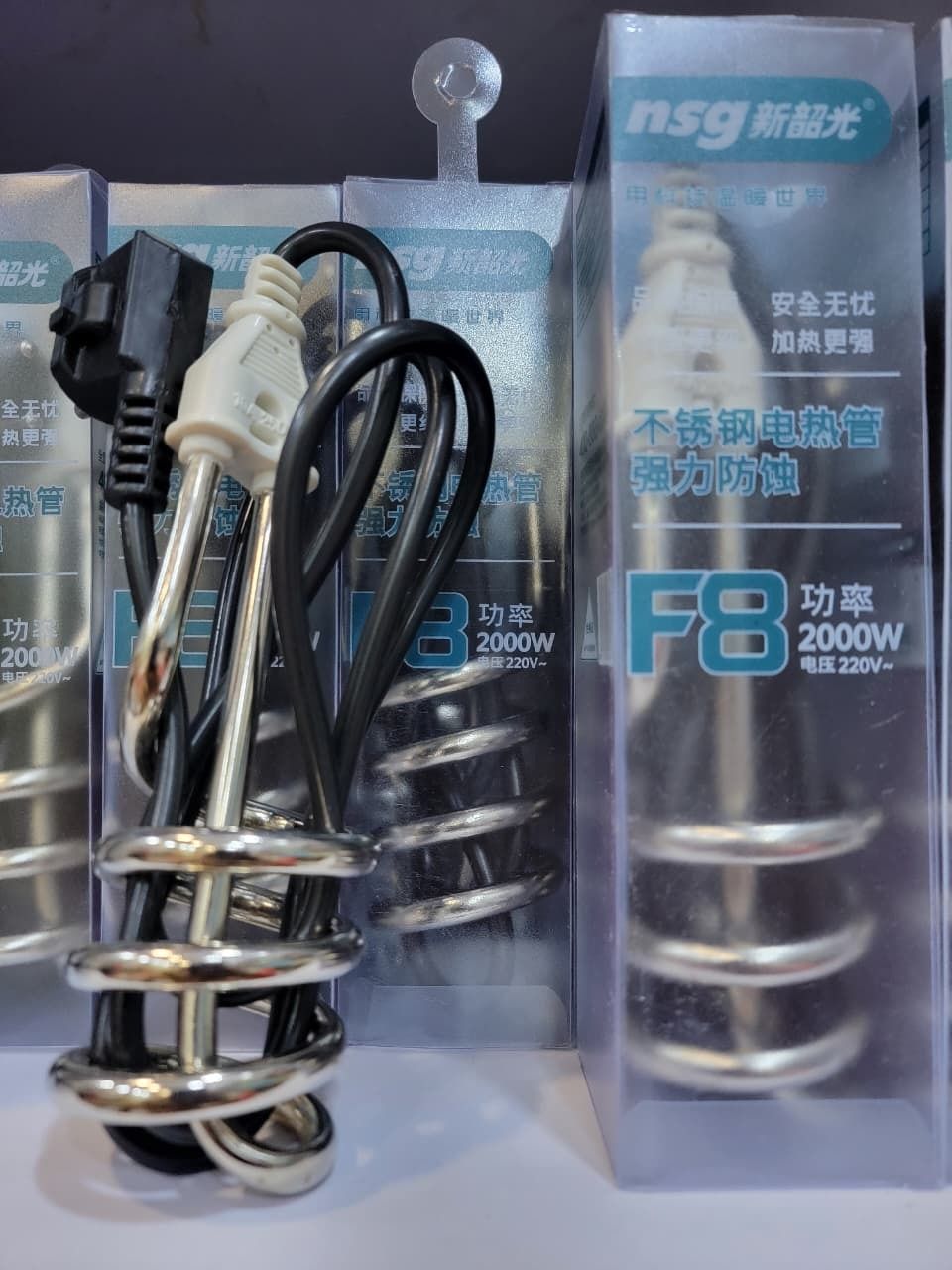 NSG F8 2000W Stainless Steel Electric Heating Rod Perfect Choice For Household Daily Water Heating View Gallery - Pakistan